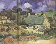 Vincent Van Gogh Thatched Cottages in Cordeville (nn04) painting